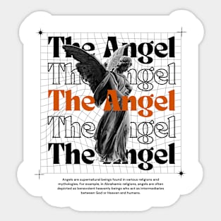 The Angel Typography Sticker